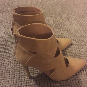 Suede Beige heels